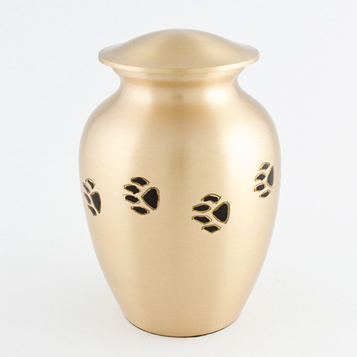 Brass Dogs Memorial Cremation Urn For Ashes