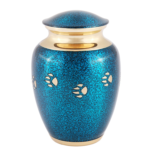 Classic Stunning Brass Pet Cremation Urn For Animal Ashes