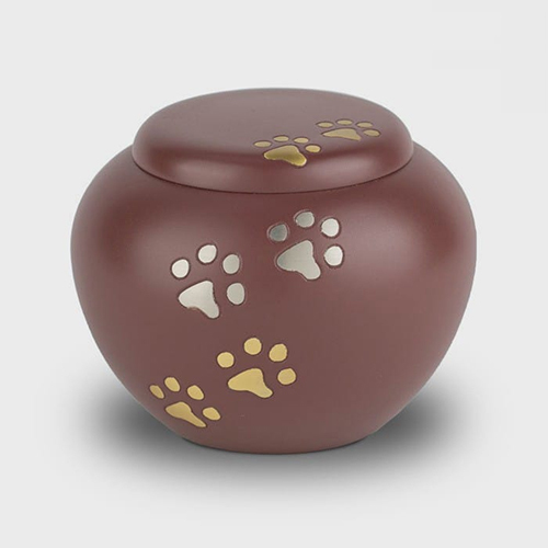 Paw Series Brass Odyssey Pet Urn