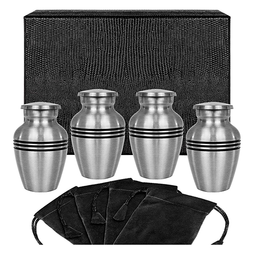 Brass Classic Pewter Keepsake Cremation Urns For Human Ashes