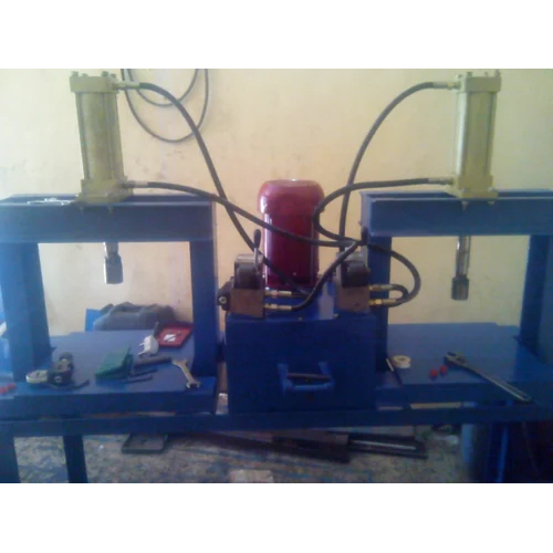 Hydraulic Double Die Double Unit Paper Plate Making Machine - High-Quality Mild Steel, 220-440 Volt, Semi-Automatic Operation | Durable and Efficient with Double Die Production