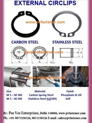 External Retaining Ring For Shaft