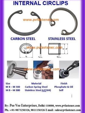 Internal Retaining Ring For Bores