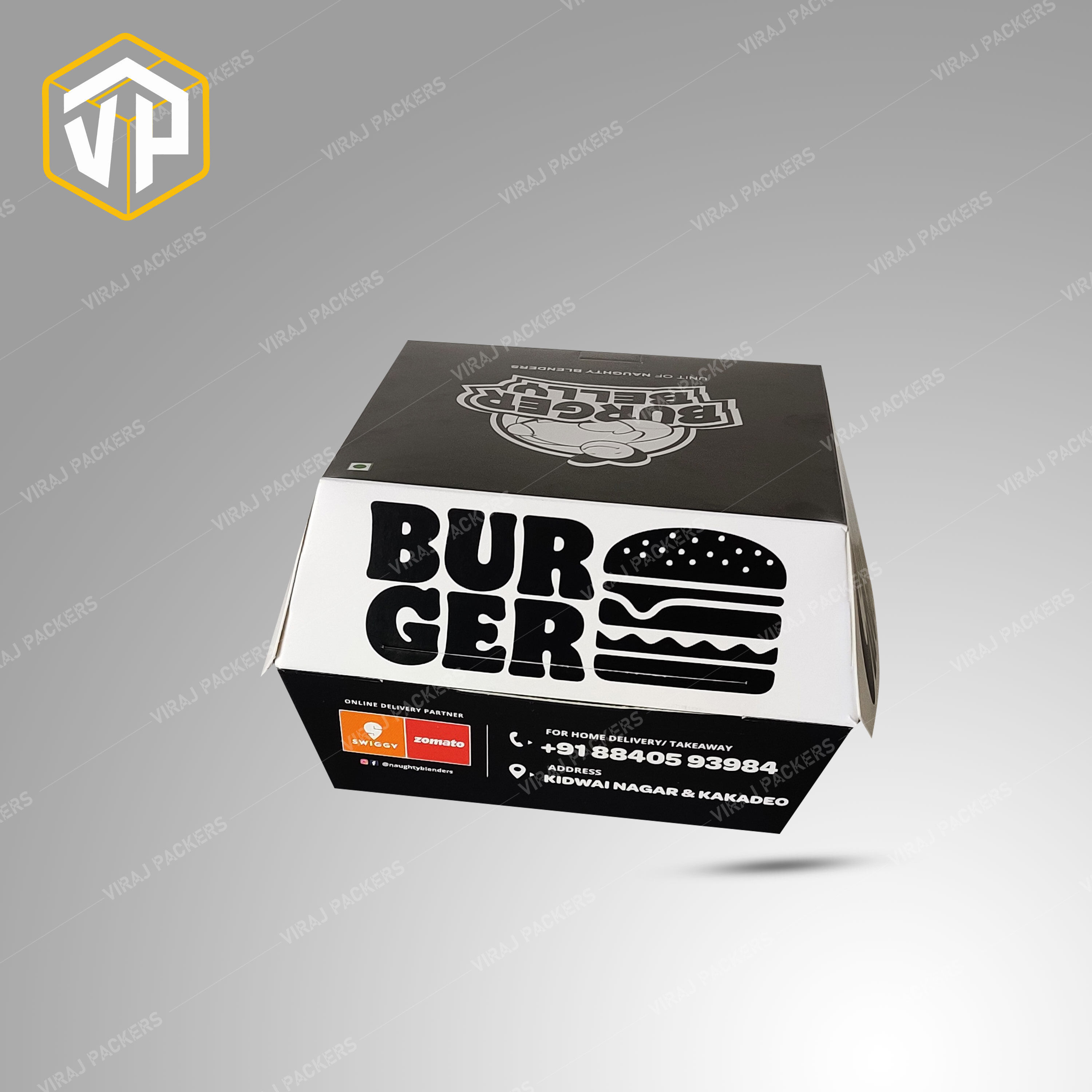 Customized Clamshell Burger Packaging Boxes Manufacturer