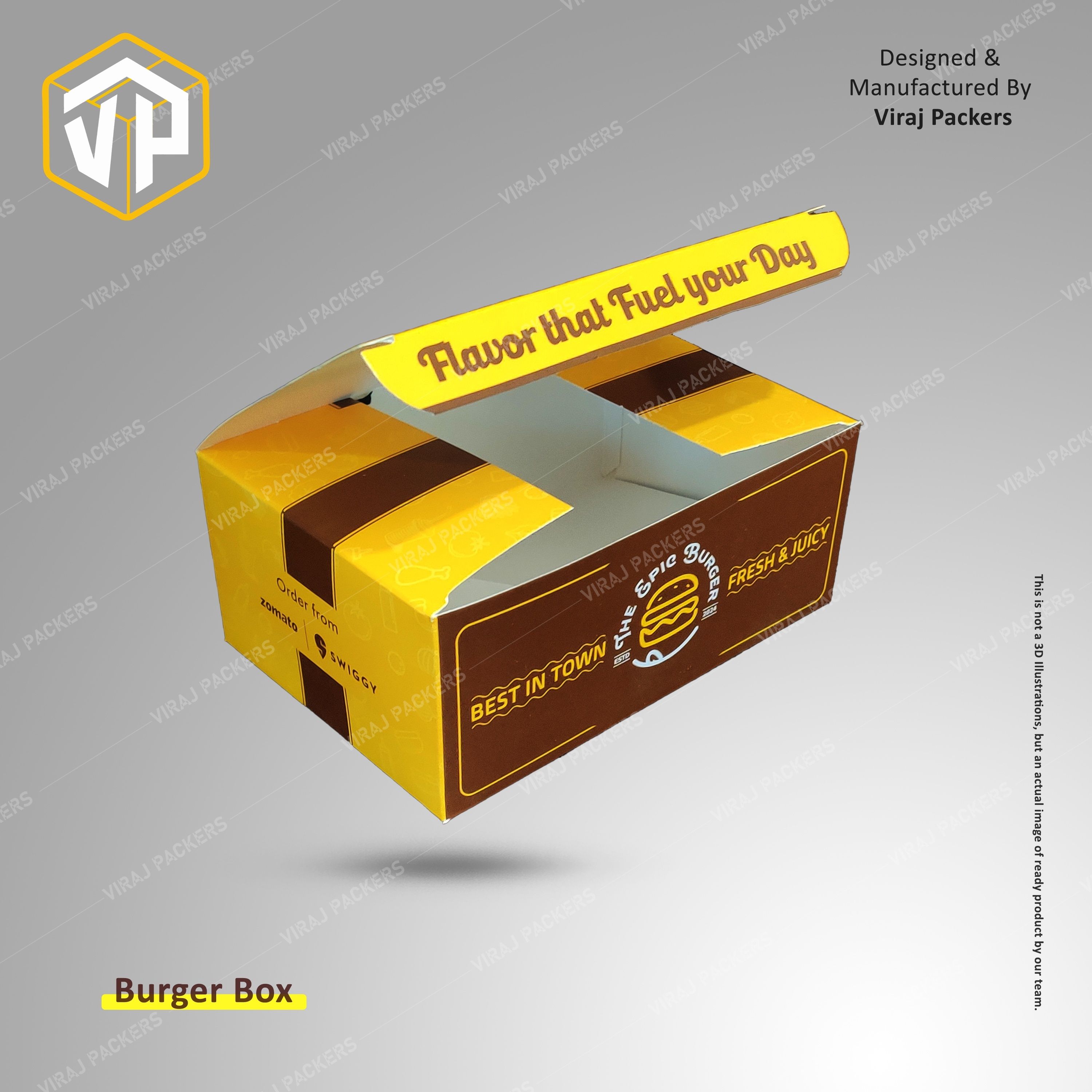 Fried Chicken Packaging with food grade packaging box Manufacturer