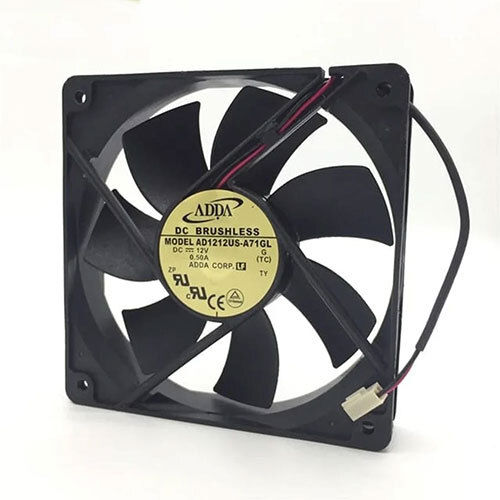 Adda Dc 12V 0.50A 12Cm Ad1212Us-A71Gl 12025 Air Volume Chassis Fan Cooling Fan - Color: Black