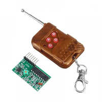 4 Channel Wireless Four Button Remote Control Module - 7x22x41 Mm, 10mw Rated Voltage At 12v, Industrial Grade Miniature Design