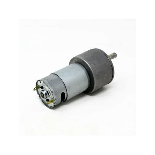 12V 15Kg-Cm 30 Rpm Dc Side Shaft High Torque Geared Motor - Color: Silver