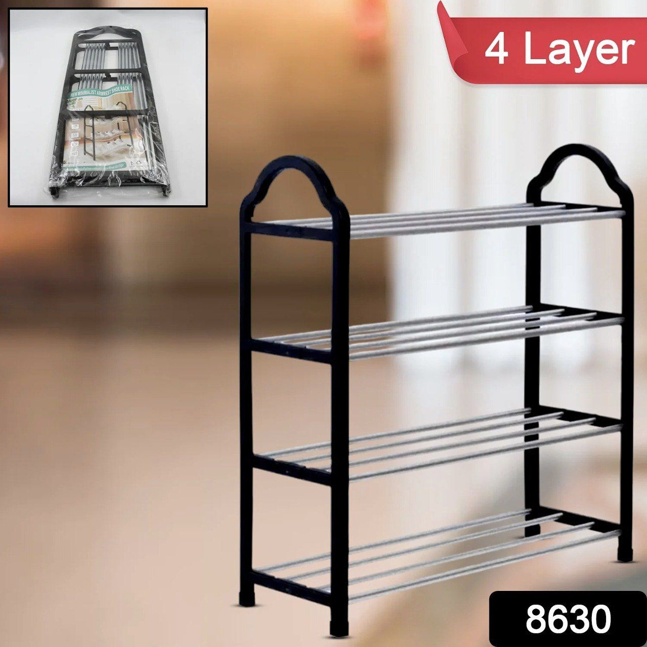 8630 4 Layer Shoes Show Rack