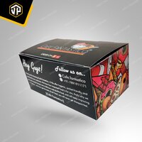 Chicken Sandwich Food Snacks Packaging Boxes - Paperboard Material, Customized Sizes, Glossy Finish | Grease-resistant, Eco-friendly, Secure Closures, Custom Branding