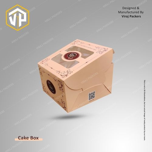 Customized WIndow Cut Cake Packaging Boxes Manufacturer