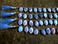 Natural Lavender Opal fancy Shape Beads 13x20mm Strand 9 Inches long