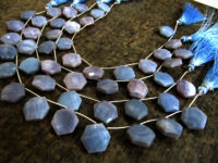 Natural Lavender Opal Hexagon Shape Beads 13x14mm Strand 9 Inches long