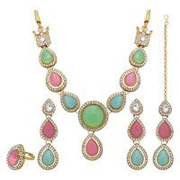 Tilak Elegance Kundan Choker Necklace Set