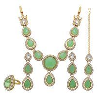 Tilak Elegance Kundan Choker Necklace Set .