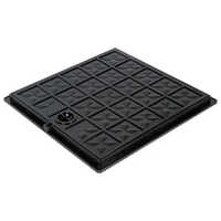 Pvc Manhole Cover - Galvanized, 15 X 15 Inch | Square Shape, No Lock, Drainage Application