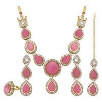 Tilak Elegance Kundan Choker Necklace Set ..