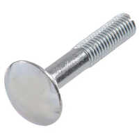 Mild Steel Carriage Bolt - Round Head, Polished Finish | Silver Color, Durable Corrosion-resistant Fastener For Industrial Assembly Applications