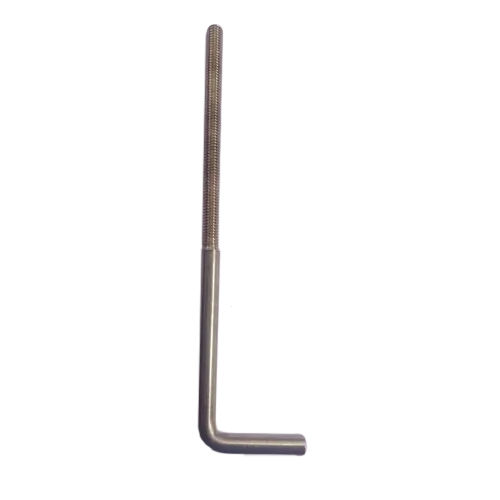 Mild Steel L Bolt - Color: Silver