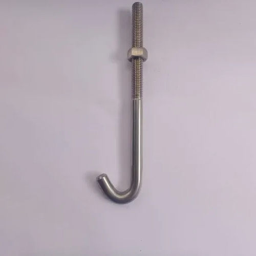 Mild Steel J Bolt - Color: Silver