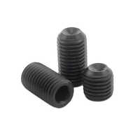Allen Grub Screw - Stainless Steel, 10mm Thickness, Black Coated, Round Head Shape | Corrosion Resistant, Versatile For Industrial Applications