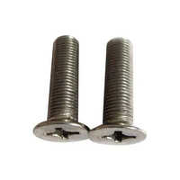 Silver Countersunk Flat Head Screw - Finish: Polished