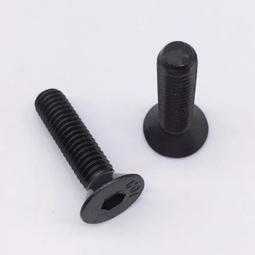 Black Countersunk Flat Head Screw - Finish: Coated