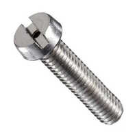 Stainless Steel Slotted Cheese Head Screw - Polished Finish, Round Head Shape , Industrial Use Fastener With Easy Slotted Drive Installation
