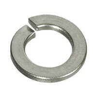 Stainless Steel Spring Washer - Coated, Silver Ring Shape | Durable Vibration Locking Solution For Industrial Applications