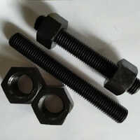 Full Thread Steel Studs - 1/2 To 2 Inch Diameter , Hexagonal Head, Rust-proof Polished Finish, Astm A193 B7 And A194 2h Nuts