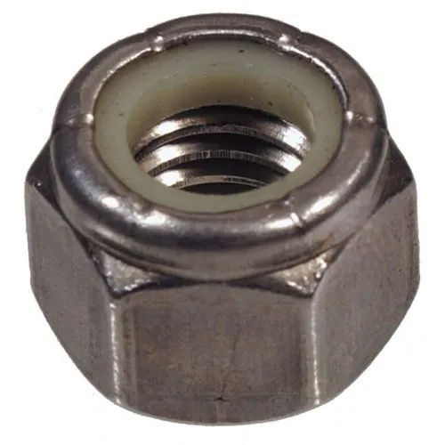 Stainless Steel Self Locking Nut - Color: Silver