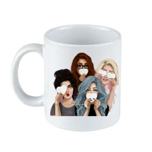 Customized Ceramic Mug - Color: White