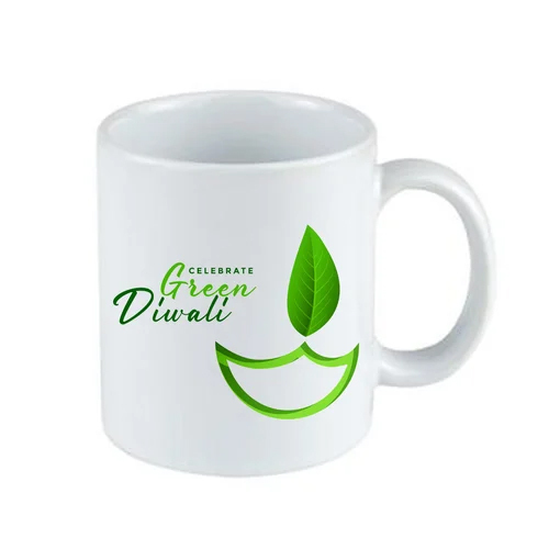 Celebrate Green Diwali Printed Coffee Mug