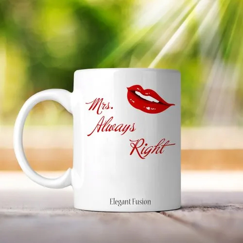 Mrs Always Right Sublimation Coffee Mug