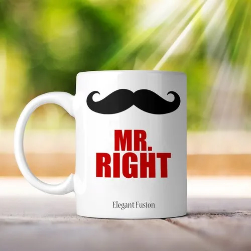 Mr Right Sublimation Coffee Mug