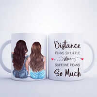 Distance So Much Sublimation Coffee Mug - Color: Multicolour