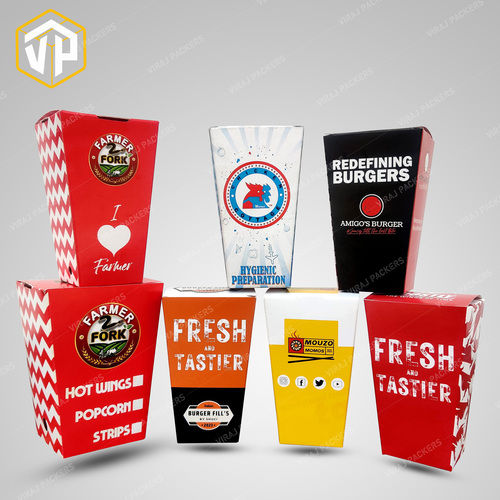 Chicken Popcorn / Strips / Wings Packaging Boxes Manufacturer