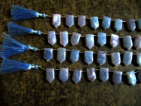 Natural Lavender Opal Pencil Shape Beads 12x20mm Strand 9 Inches long