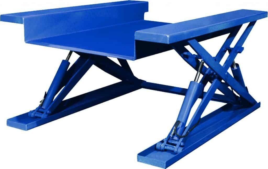 Low Profile Hydraulic Scissor Lift and IBC lifting goods lift low height