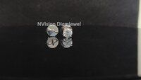 Natural Diamond Spark Solitaire White Gold Earrings