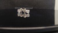 Natural Diamond Spark Solitaire White Gold Earrings