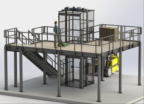 Vedant Mezzanine Floor Warehouse Cargo Lift Goods Lift - Load Capacity: 3 Ton Tonne