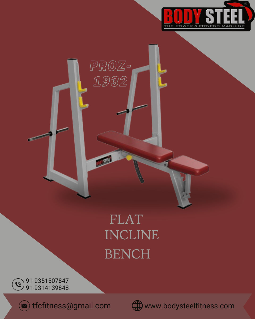 FLAT INCLINE BENCH