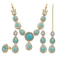 Tilak Elegance Kundan Choker Necklace Set ...