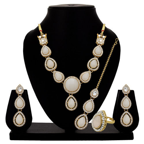 Tilak Elegance Kundan Choker Necklace Set .....