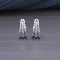 Round Lab-Grown Diamond Earing 10kt White Gold 0.09ct -ECER00091