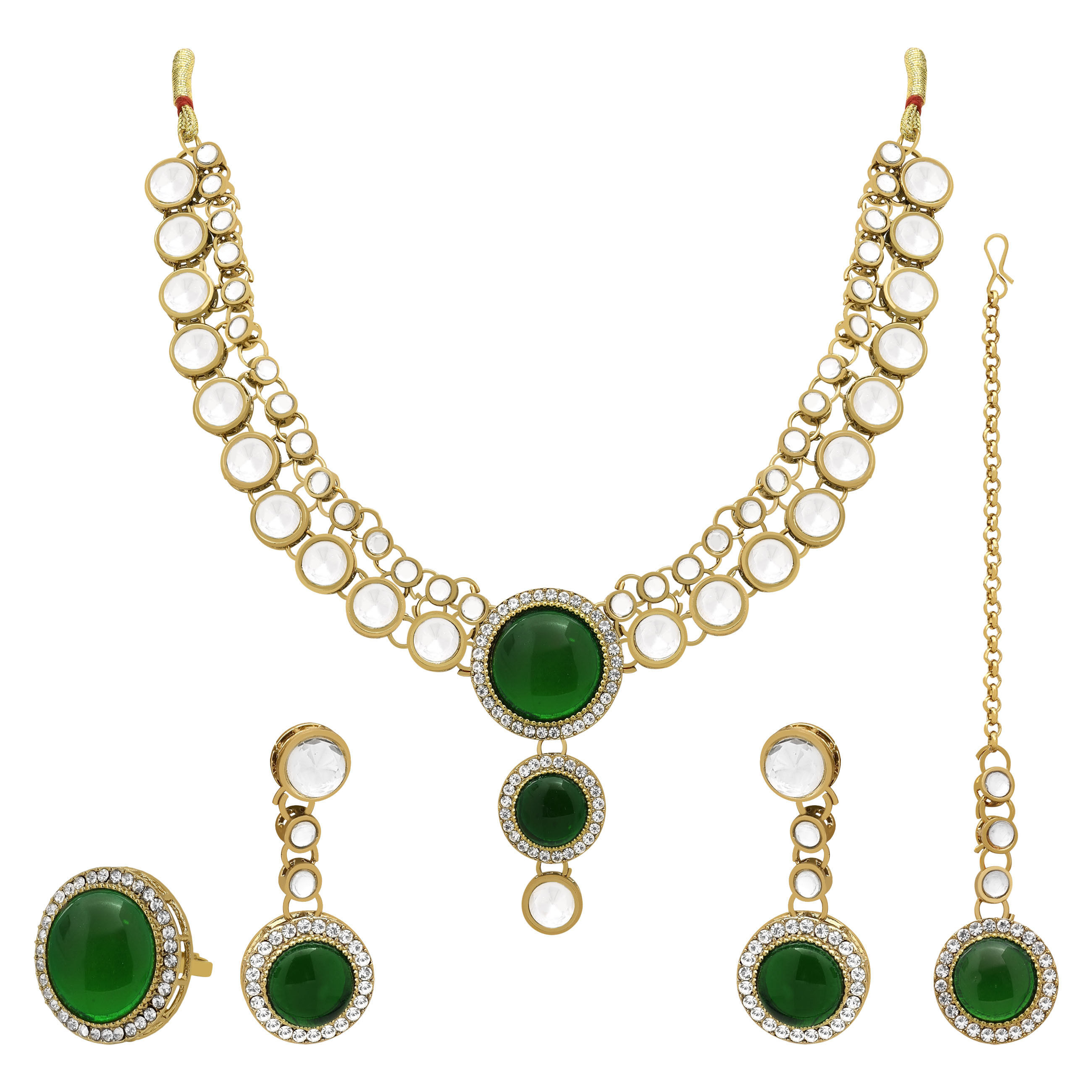 Double Delight Kundan choker Necklace set