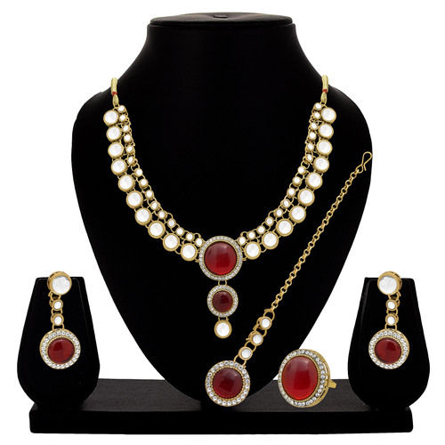 Double Delight Kundan choker Necklace set.