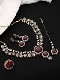 Double Delight Kundan choker Necklace set.