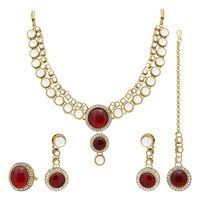 Double Delight Kundan choker Necklace set.